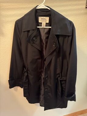 London Fog Black Jacket with FOG Label